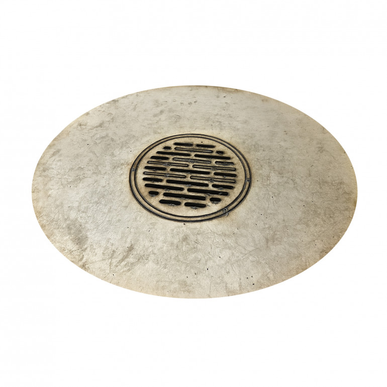 Grătar inox, Ø1000 mm, material 10 mm, fante 12 mm